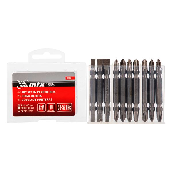 Bit fej behajtó tüske kétoldalas készket 65 mm 10 db MTX 113969-3