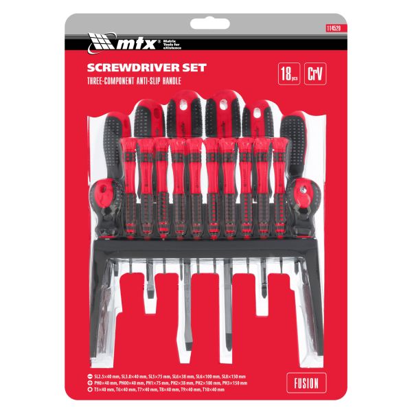 Csavarhúzó készlet 18 db os MTX 114529-6