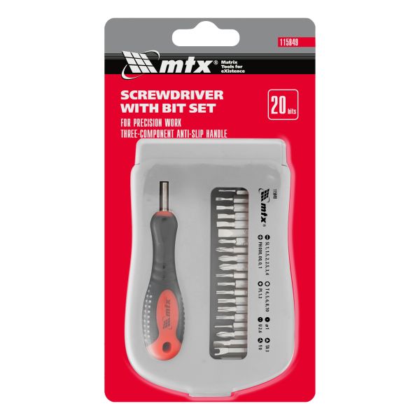 Bitkészlet behajtó tüske készlet 22 részes MTX 115849-7