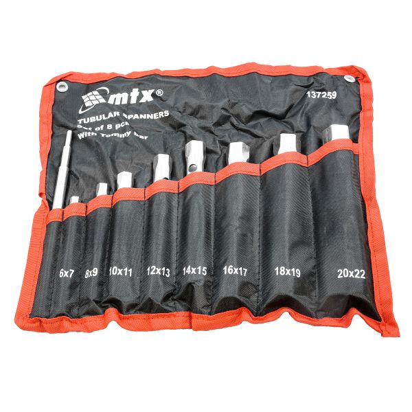 Csőkulcs készlet 6 mm 22 mm 9 részes hajtóval MTX 137259-2