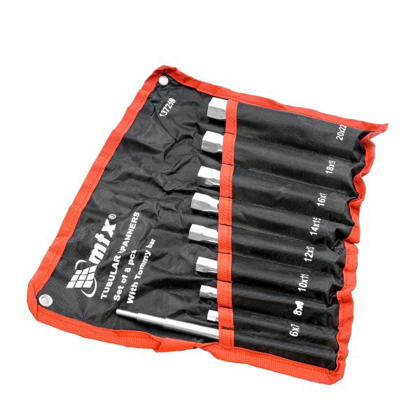 Csőkulcs készlet 6 mm 22 mm 9 részes hajtóval MTX 137259-3