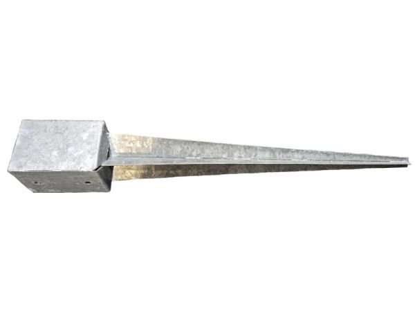 Beüthető oszloptartó padlóhüvely 100 x 100 x 750 x 2 mm 05195