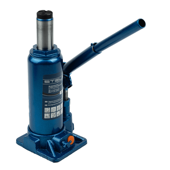 Hidraulikus palackemelő kofferben 5 t 197 mm 382 mm emelési magassággal STELS 51126-2