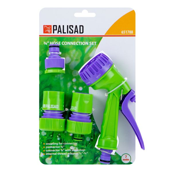 Locsoló fej készlet állítható 3 4 4 részes PALISAD 651788-7