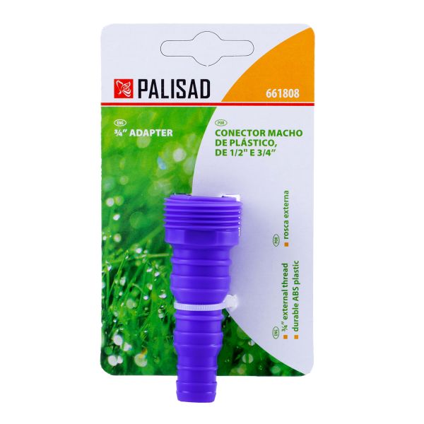 Locsoló tömlőtoldó összekötő 1 2 3 4 külső menettel PALISAD 661808-3