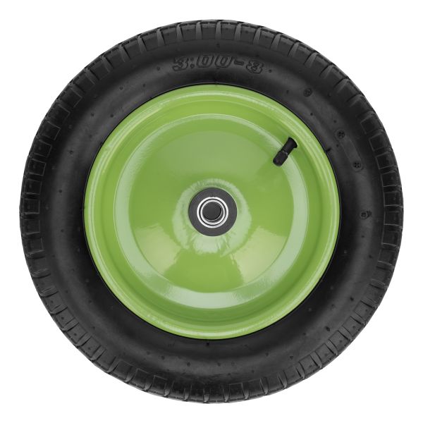 Talicskakerék 3 00 8 D340 mm belső csapágy D16 mm 90 mm zöld PALISAD 689718-2