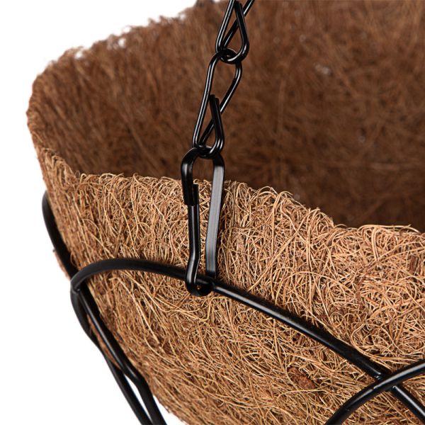 Függesztett virágtartó kaspó 250 mm kókusz betéttel PALISAD 690018-3