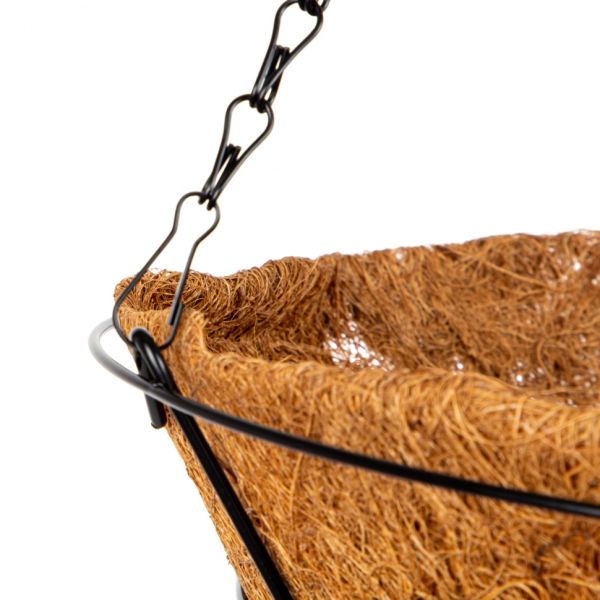 Függesztett virágtartó kaspó 350 mm kókusz betéttel PALISAD 690228-2