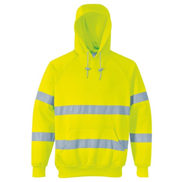 Munkavédelmi pulóver PORTWEST B304 HV Kapucnis pulóver sárga PORTWEST B304YERL