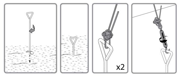 Rögzítő rendszer PALRAM polikarbonát üvegházakhoz PALRAM 702771-4