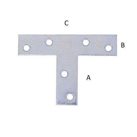 Faösszekötő lemez 35 x 15 x 70 x 1 8 mm egyenesösszekötő csomó lemez