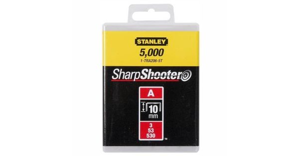 Tűzőkapocs 10 mm 5000 db A típusú 3 53 530 STANLEY 1 TRA206 5T