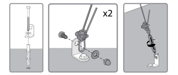 Rögzítő rendszer PALRAM polikarbonát üvegházakhoz PALRAM 702771-5
