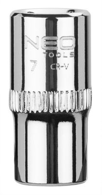 Dugókulcs fej, krova fej 7 mm, 1/4" | NEO 08-225