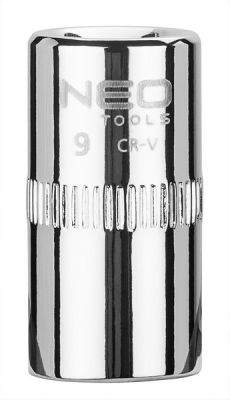 Dugókulcs fej, krova fej 9 mm 1/4" | NEO 08-227
