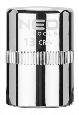 Dugókulcs fej, krova fej, 13 mm, 1/4" | NEO 08-231