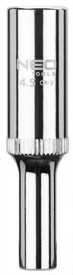 Dugókulcs fej, krova fej 4,5 mm 1/4" hosszított | NEO 08-236