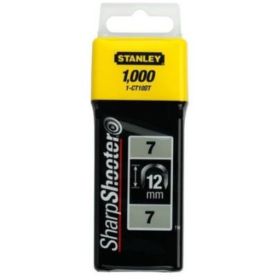 Tűzőkapocs 12 mm 1000 db C-típusú, kábelhez | STANLEY 1-CT108T