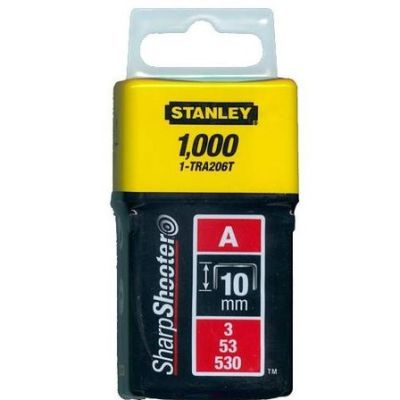 Tűzőkapocs 10 mm 1000 db A-típusú, 3/53/530 | STANLEY 1-TRA206T