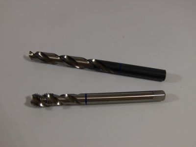 Menetfúró M4 x 0,7 mm, HSS-E, csavart, kék gyűrűs készlet | 36491