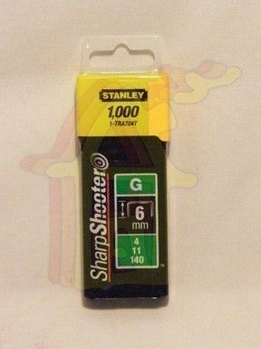 6 mm-es "G" kapocs G4/11/140 1000 db / csomag | STANLEY 1-TRA704T