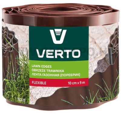 Ágyásszegély 10 cm x 9 m barna színű | VERTO 15G513
