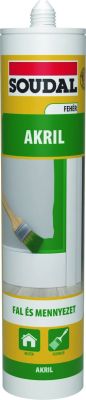 Akryl 280 ml festhető, fehér | SOUDAL 154565