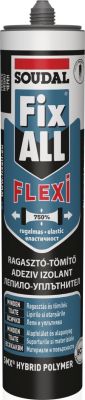 Ragasztó Fix ALL Flexi 290 ml fekete | SOUDAL 157539