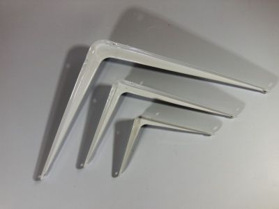 Polctartó konzol 125 x 100 mm, fehér | 52488