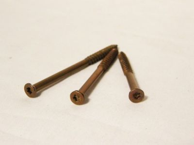 Teraszcsavar 5,5 x 35 mm reisser csavar A4 antik barna kis fejjel