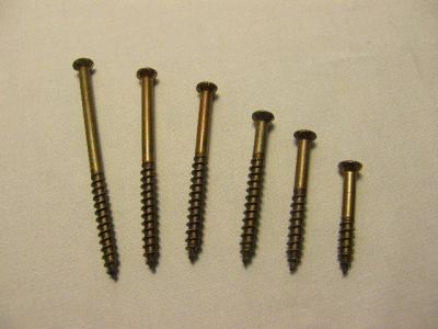 Teraszcsavar 5,5 x 50 mm, A4, antik barna kis fejjel | REISSER