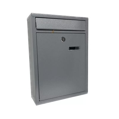 Postaláda, levélszekrény 38 cm x 10.5 cm x 27 cm szürke | 2050835