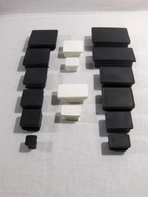 Záródugó zártszelvényhez 60 x 80 mm fekete, műanyag