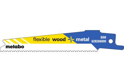 Kardfűrészlap, orrfűrészlap FLEXIBLE WWOD + METAL 100 mm | METABO 628266000