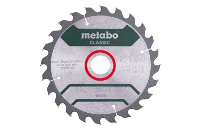 Körfűrésztárcsa, körfűrészlap PRECISION CLASSIC 190 x 30 mm, Z24, WZ, 15° | METABO 628675000