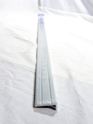 Lépcsőprofil 90 cm öntapadó, keskeny, ezüst, A31