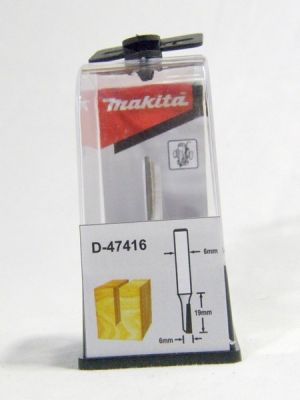 Marófej, marókés, nútmaró kés befogás: 6 mm, átmérő: 6 mm, hossz: 19 mm | MAKITA D-47416