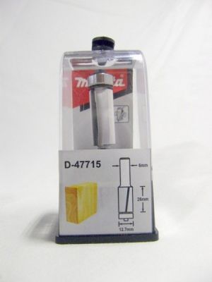 Marófej, marókés, szintbemaró kés befogás: 6 mm, átmérő: 12,7 mm, hossz: 26 mm, csapágyas | MAKITA D-47715