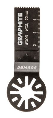 Fűrészlap fához 59G020 multifunkciós géphez, 20 mm, HCS | GRAPHITE 56H008