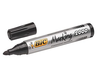 Filctoll, jelölő filc vastag, kúpos, fekete | BIC 8209153