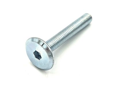 Bútorösszefogató csavar 6 x 15 mm, laposfejű, belső kulcsnyílású, horganyzott | 04781