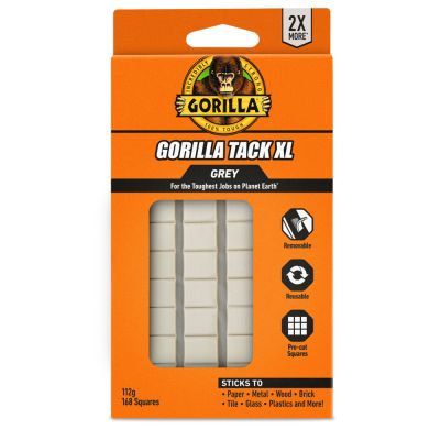 GORILLA Tack XL gyurmaragsztó kockák 168 db / csomag, újrahasználható | GORILLA 115445