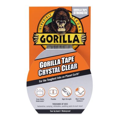 GORILLA Duct Tape Crystal Clear ragasztószalag, vízálló, víztiszta, 48 mm x 8,2 m | GORILLA 3044700