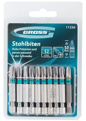 Bit fej, behajtó tüske PH3 50 mm | GROSS 11336