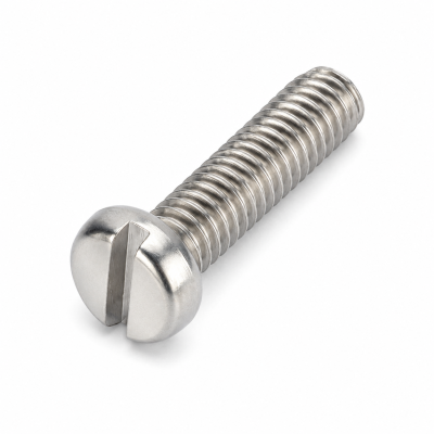 Hengeres fejű, egyenes hornyú csavar M5 x 25 mm, A2