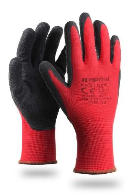 Védőkesztyű Easy Grip piros színű 10-es méret | KAPRIOL 28023