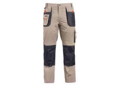 Munkavédelmi nadrág SMART bézs/fekete, XL-es | KAPRIOL 31752 NE