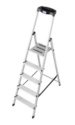 Létra 1 x 5 fokos állólétra lépcsőfokos MONTO SAFETY | KRAUSE 126337