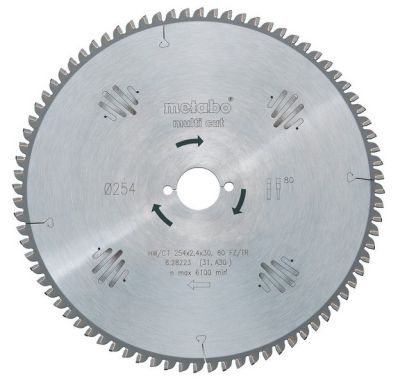 Körfűrésztárcsa, körfűrészlap PRECISION PROFESSIONAL 160 x 20 mm, Z42, WZ, 15° | METABO 628072000