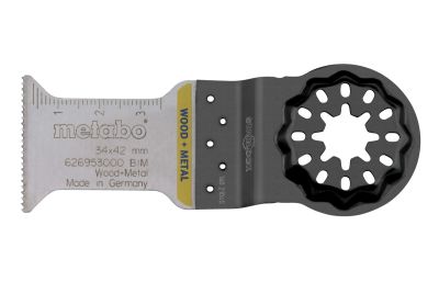 Fűrészlap multifunkciós géphez BIM Fához, Fémhez 34 x 42 mm | METABO 626953000